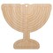 Menorah Hanukkah Unfinished Craft Wood Holiday Christmas Tree DIY Pre-Drilled Ornament